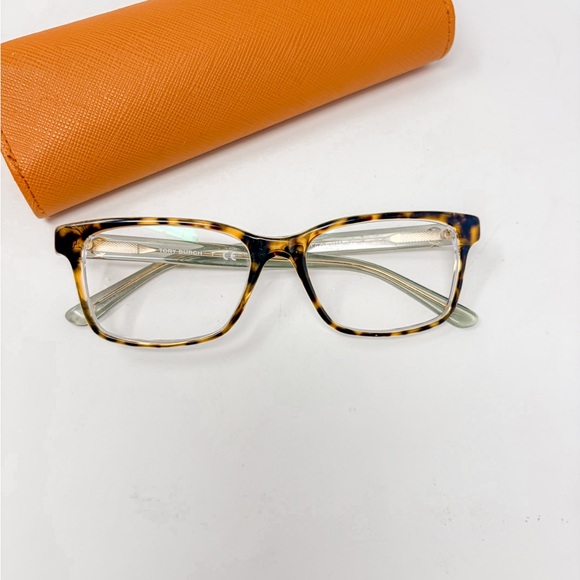 Tory Burch TY2064 Brown Crystal Tortoise Glasses, EUC, MSRP $299 - Picture 7 of 10